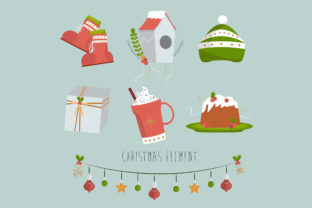 Christmas Element Collection Design for Illustrations
