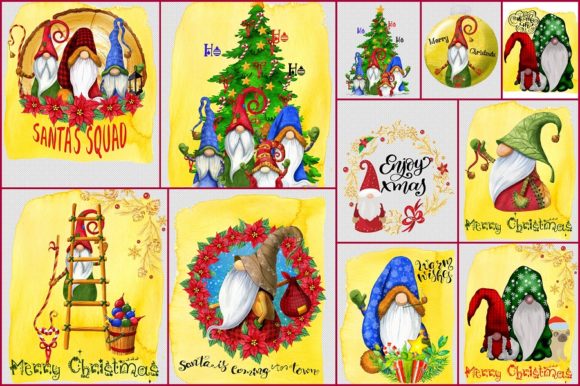 Christmas Gnomes Graphic Pack for Local Branding