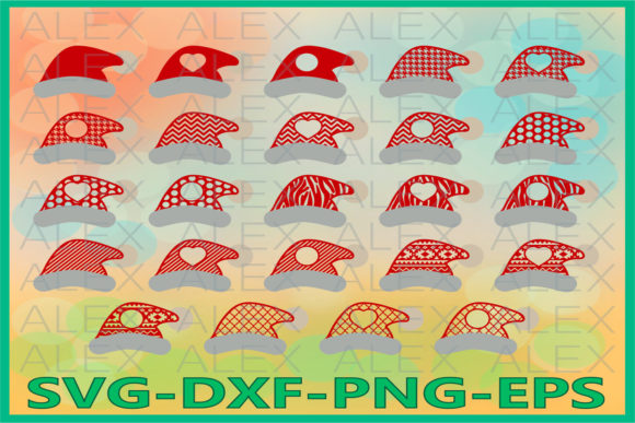 Christmas Hats, Santa Claus Hats Illustrations for Content Publishing