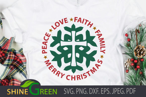 Christmas - Snowflake, Cross, Faith Illustrations