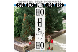 Christmas Vertical Sign Template for Illustrations