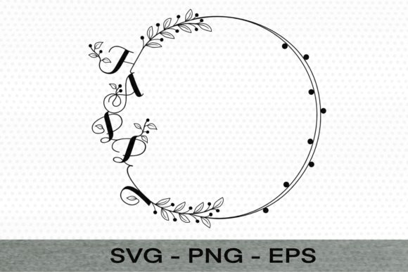 Happy Letter Branch Wreath Christmas Illustrations