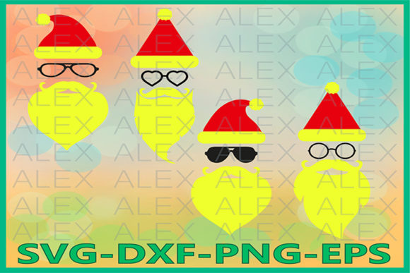Hipster Santa Illustration for Local Business Branding