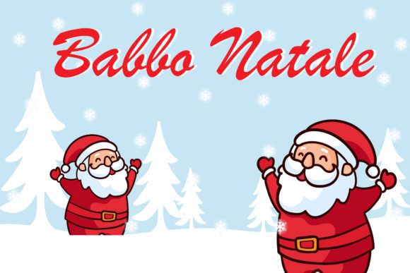Santa Claus Snow Background Christmas Illustrations