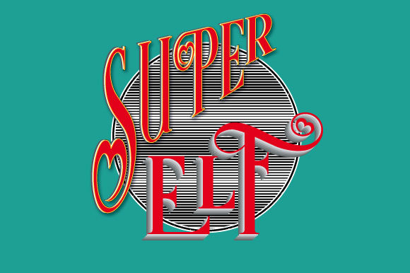 Super Elf Vector Design Christmas Illustrations